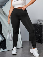 Sports Pants Women's High Rise Skinny Trousers With Phone Pockets