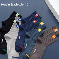 10 Pairs Deodorant Quarter Socks for Men Women