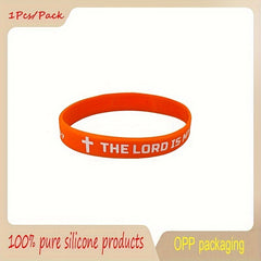 Colorful Slogan Pattern Silicone Bracelet Wrist Band