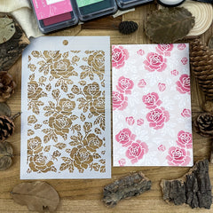 Rose Flower Background Stencils Shoe Stencils Graffiti Stencils DIY Art - 20