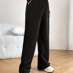 Wide Leg Casual Pants Elastic Waist Running Jogger Pants