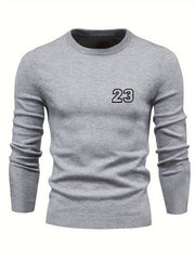 Men's Dad Jokes Pattern Knitted Sweater