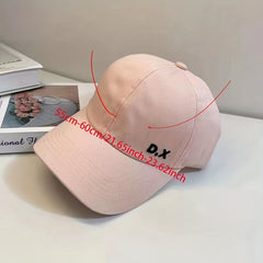 Backless Ponytail Baseball Cap Embroidery Adjustable Cotton Sun Hat