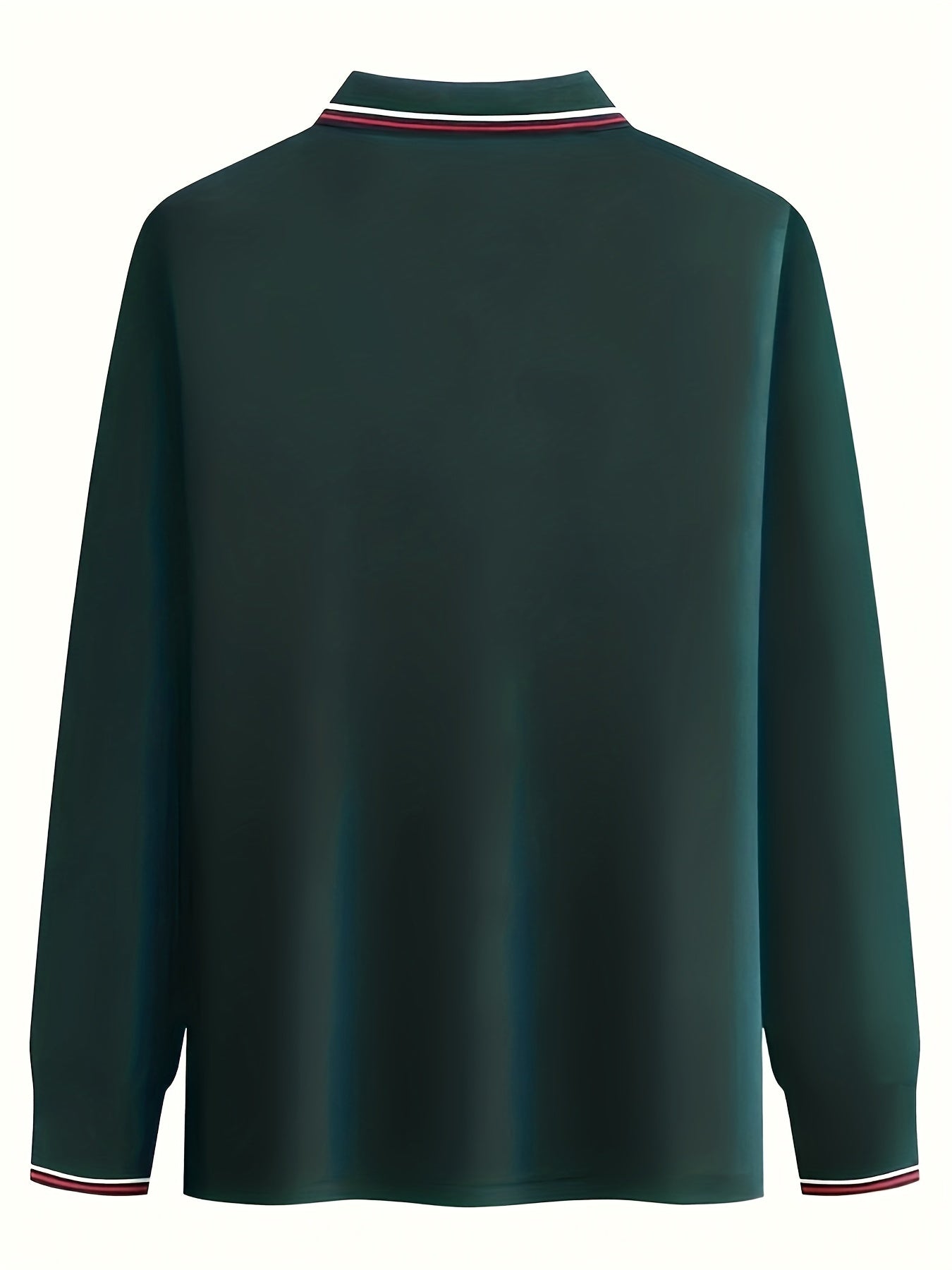 Crown Print Men's Lapel Polo Shirt Casual Button Up Top