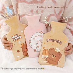 Large Capacity Plush Hot Water Bag for Camping