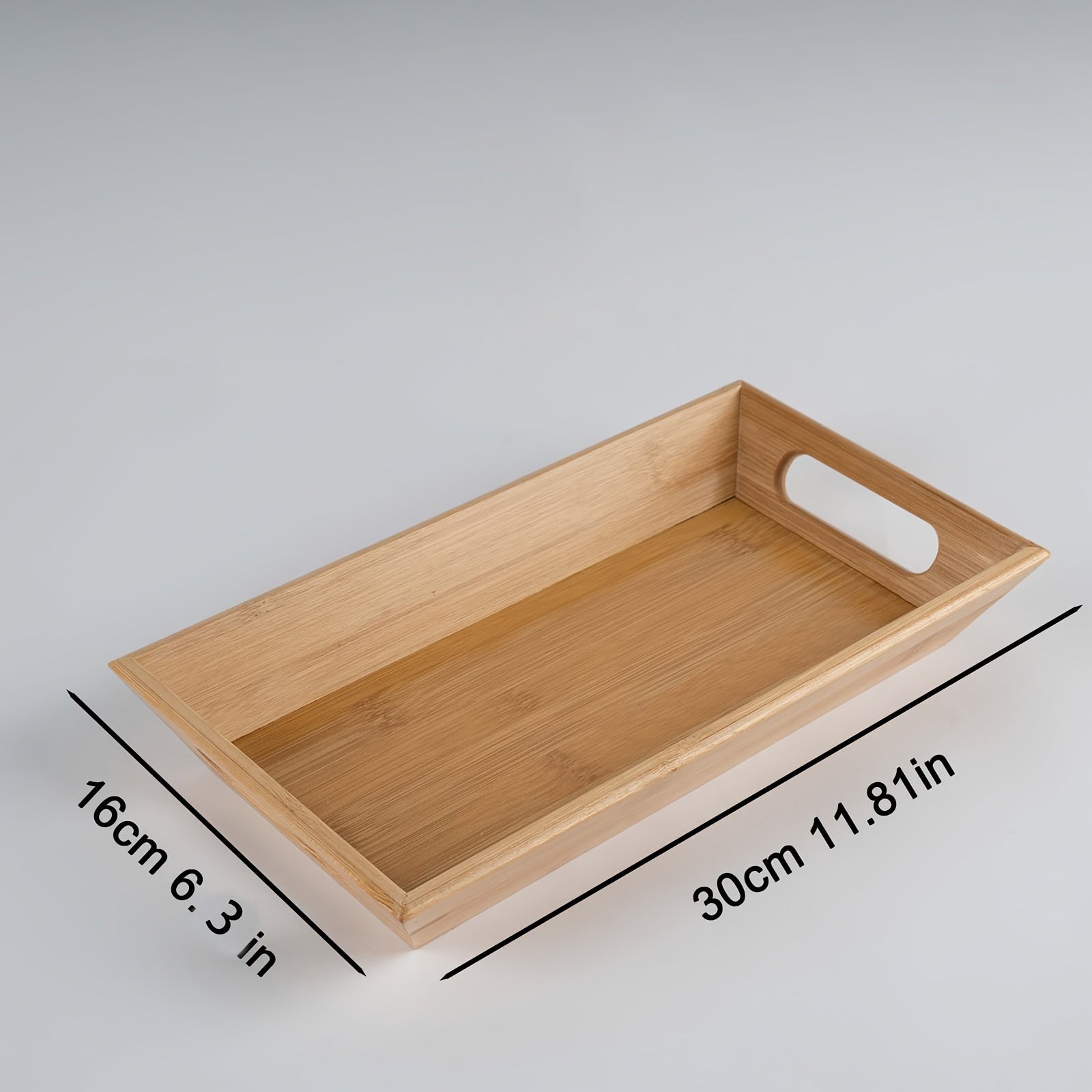 Bamboo Serving Tray Decorative Storage Tray