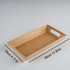 Bamboo Serving Tray Decorative Storage Tray