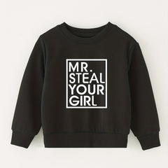 Alphabet Graphic Kids Sweatshirt Casual Baby's Pullover