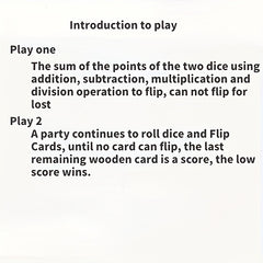 Wooden Number Dice Party Drinking Game Toys Board Game Props