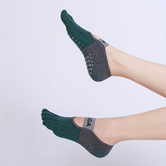 Women's Five Toe Yoga Socks Non slip Pilates Socks