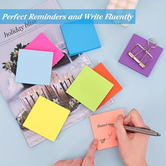 8 Pack Sticky Notes Bright Colors Easy Post Home Office Notebook 74 Sheets