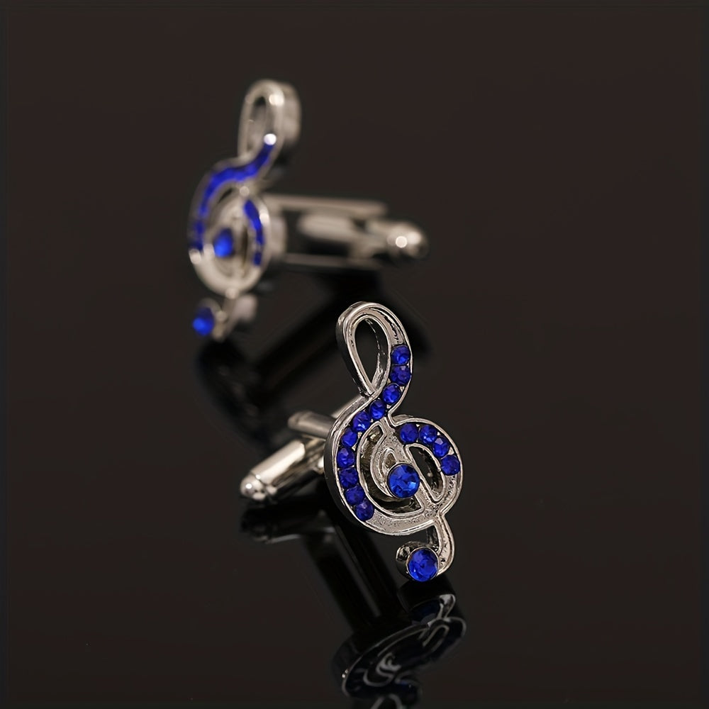 Musical Note Music Cufflinks Tie Clip for Men