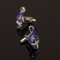 Musical Note Music Cufflinks Tie Clip for Men