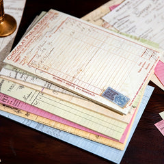 30sheets Double sided Paper Book Retro Contract Series English Can Be Torn
