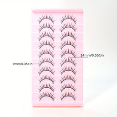 Natural Look False Eyelashes Fox Eyes Makeup Short Eyelashes