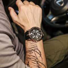 Men's Retro Round Quartz Watch