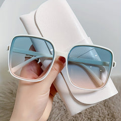Oversized Square Sunglasses Gradient Glasses UV400