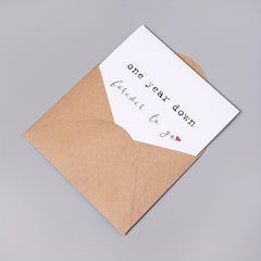 1st Anniversary Card One Year Forever For Husband Boyfriend Wife Girlfriend