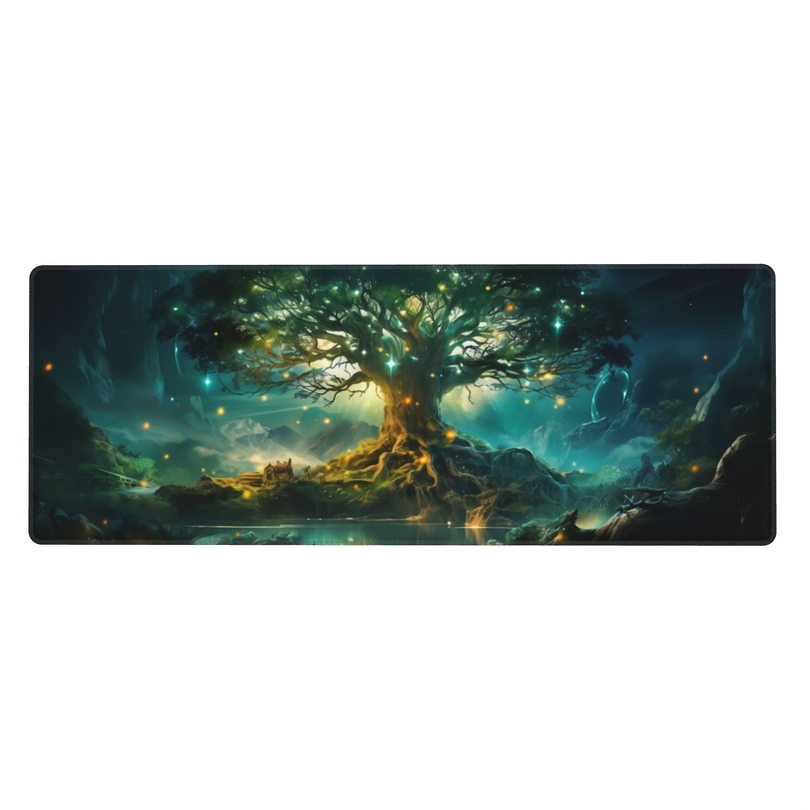 Green Magical Tree Gaming Mouse Pad XL