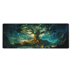 Green Magical Tree Gaming Mouse Pad XL