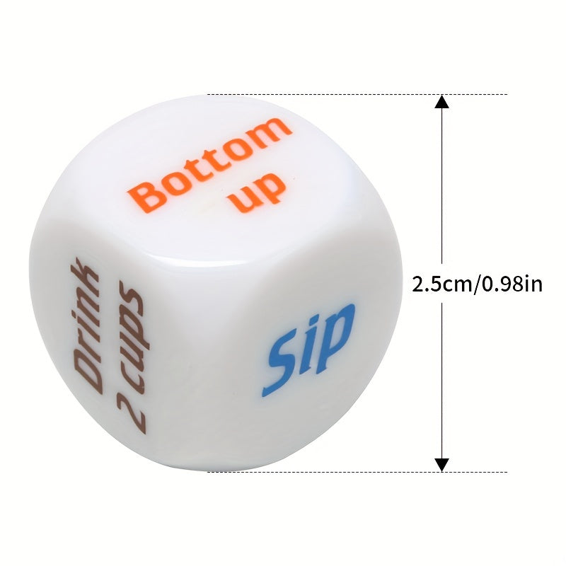 6pcs Printing Drinking Dice For Family Friends
