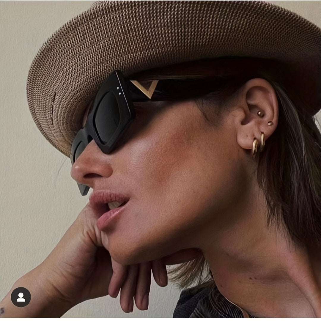 Y2K Rectangle Sunglasses Anti Glare UV400