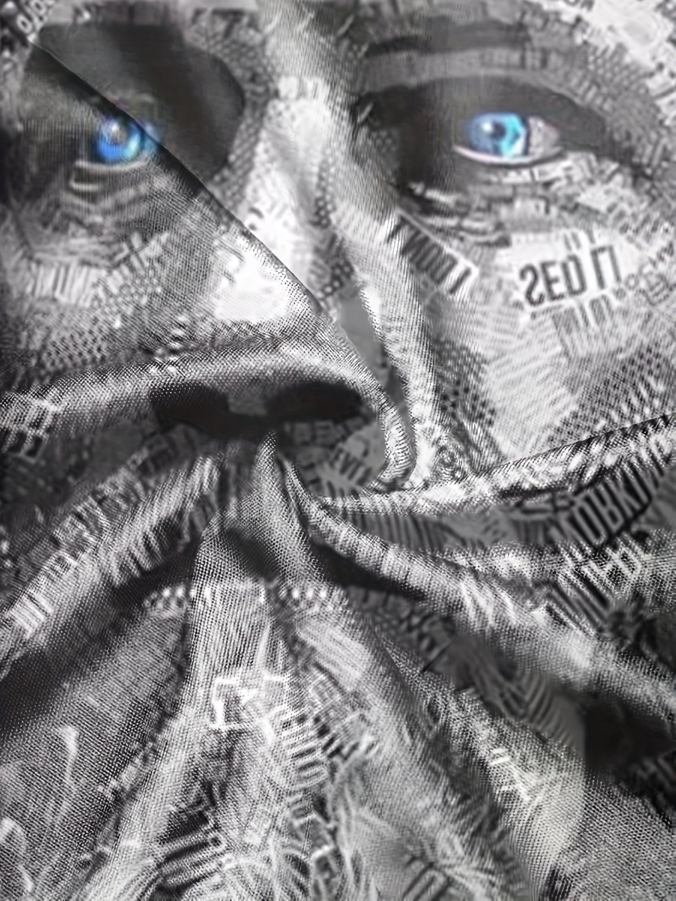 Men's 3D Print Face Graphic T-Shirt for Summer Outdoor Activities