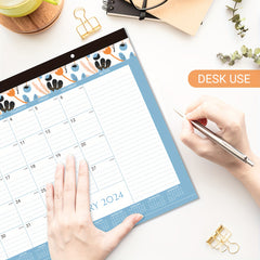 2022 Monthly Wall Calendar 12-Month Jan - Dec 43x30 Twin Wire Hanging Hook