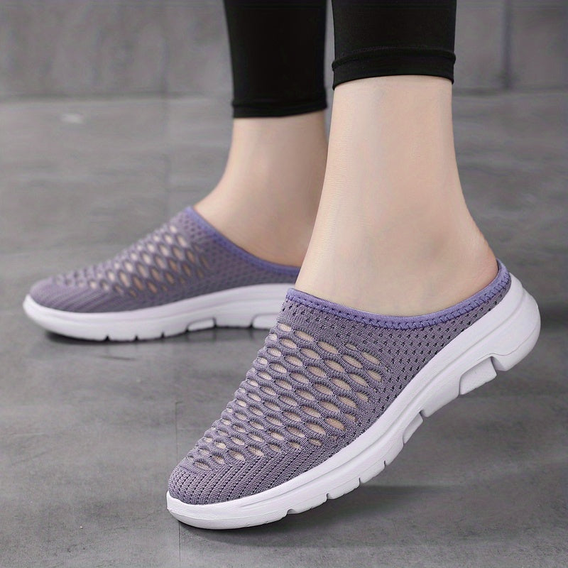 Knitted Slip On Breathable Slippers Women's Footwear