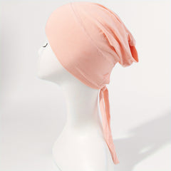 Turban Cap Casual Head Wrap Elastic Hijab Head Scarf Women Bandana Beanies