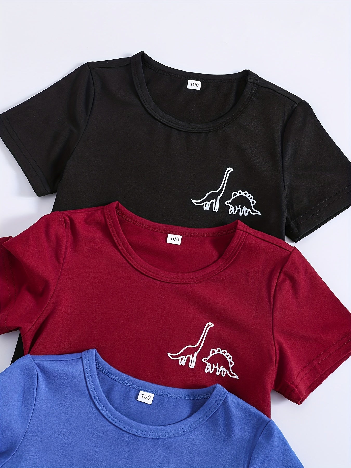 Boys Dinosaur Graphic Print Short Sleeve T-shirt & Shorts Set