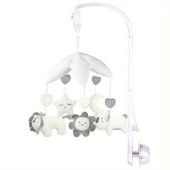 Baby Rattles Hanging Bell Plush Toy with Music Box