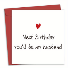 Funny Fiance Birthday Card For Him Husband Card Romantic Love Card