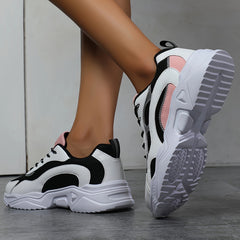 Thick Sole Chunky Sneakers Mesh Running Shoes
