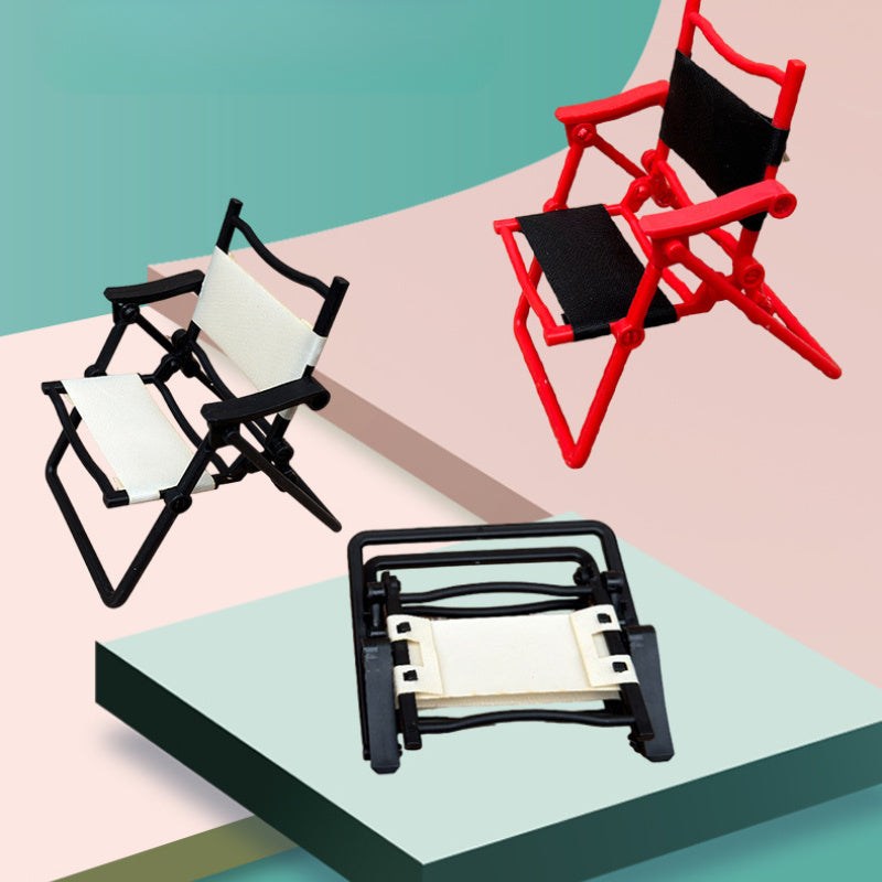 Mini Outdoor Chair Dollhouse Toy Beach Chair Scene Accessory