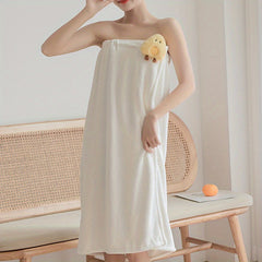 Women's Bath Towel Wearable Shower Skirt Absorbent Bath Sheet