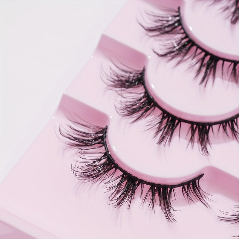 7 Pairs Spiky Manga Lashes Crisscross Style Anime False Eyelashes