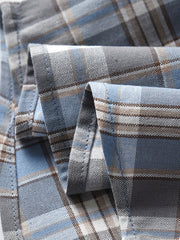 Toddler Boys Plaid Graphic Button Short Sleeve Shirt