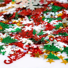 Christmas Table Confetti Set - Santa, Snowflakes, Elk, Letters, Tree