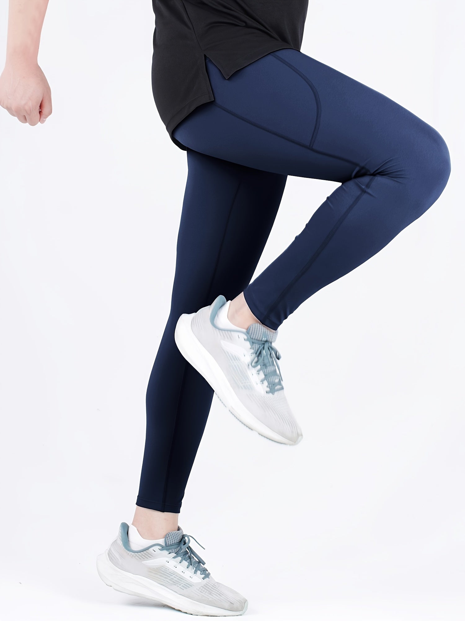 Men's High Waist Compression Leggings for Sports