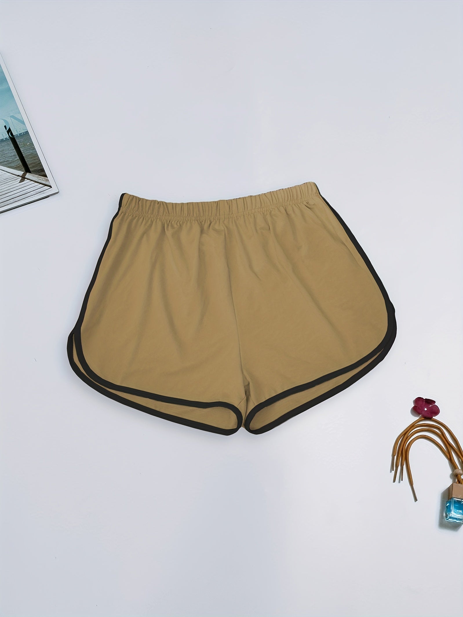 Soft & Comfy Elastic Waistband Shorts Women's Sleepwear