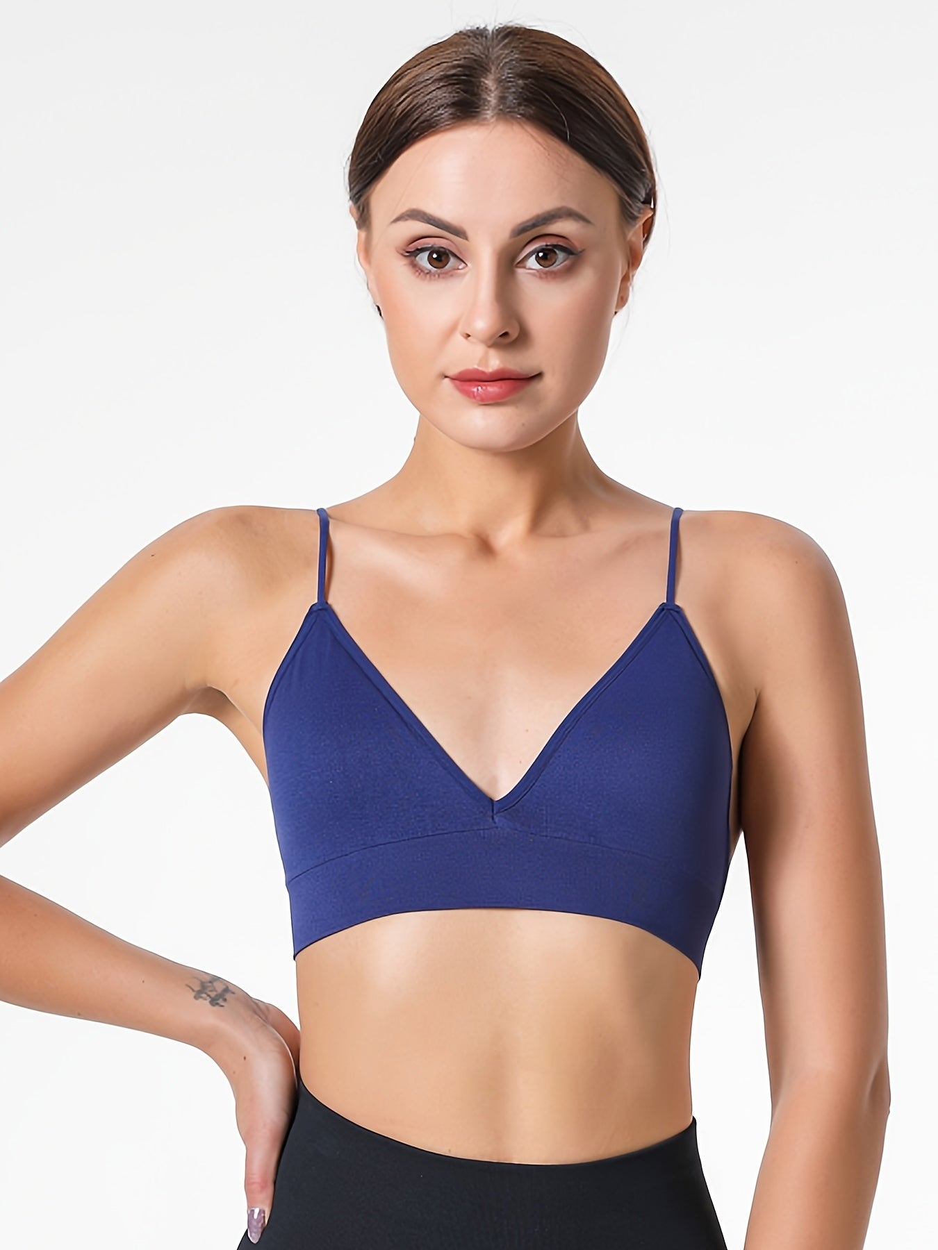 Wireless Triangle Cups Sports Bra Comfy & Breathable Women's Lingerie