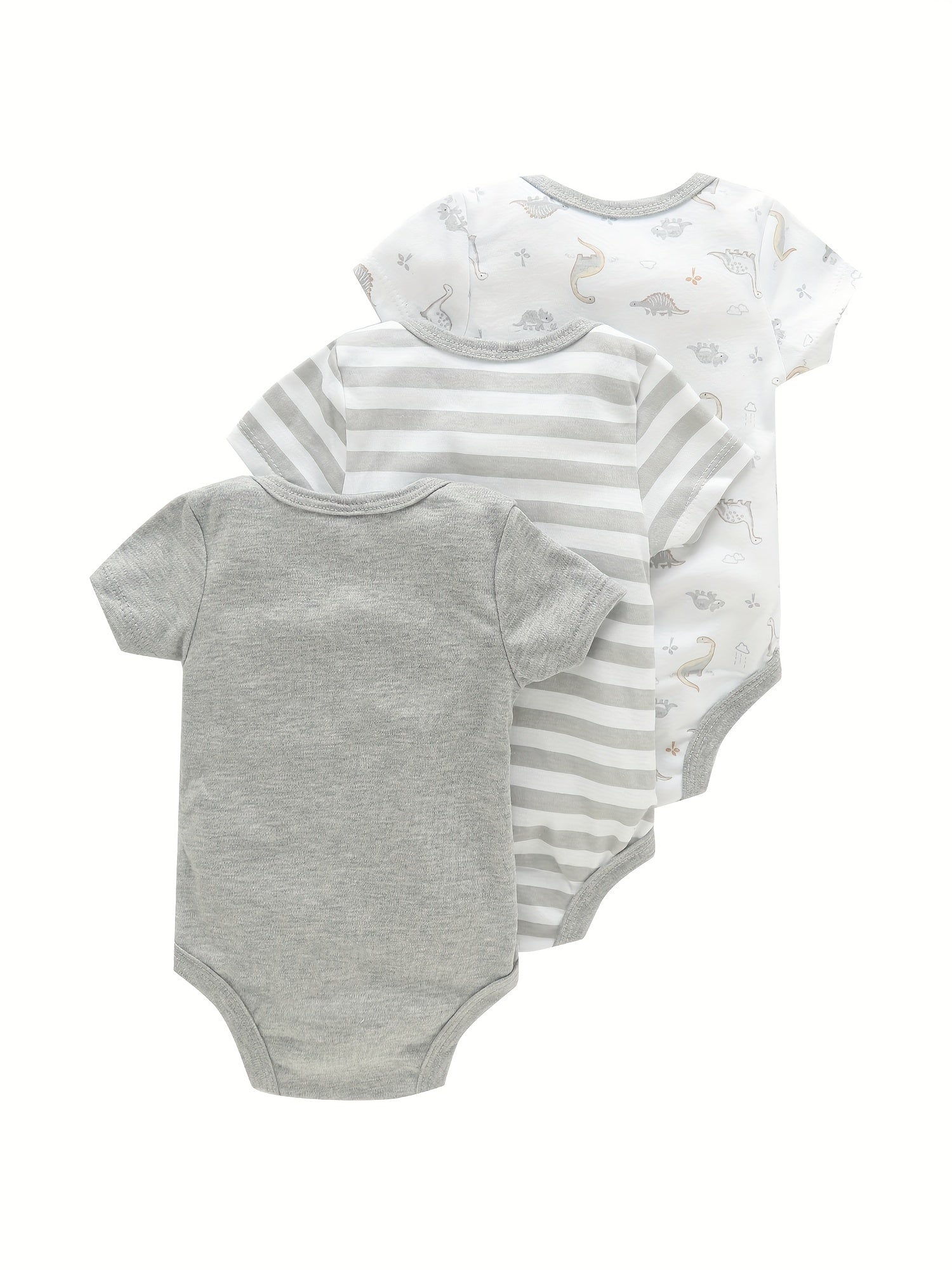 3pcs Baby Graphic One-piece Clothes Newborn Cotton Summer Romper