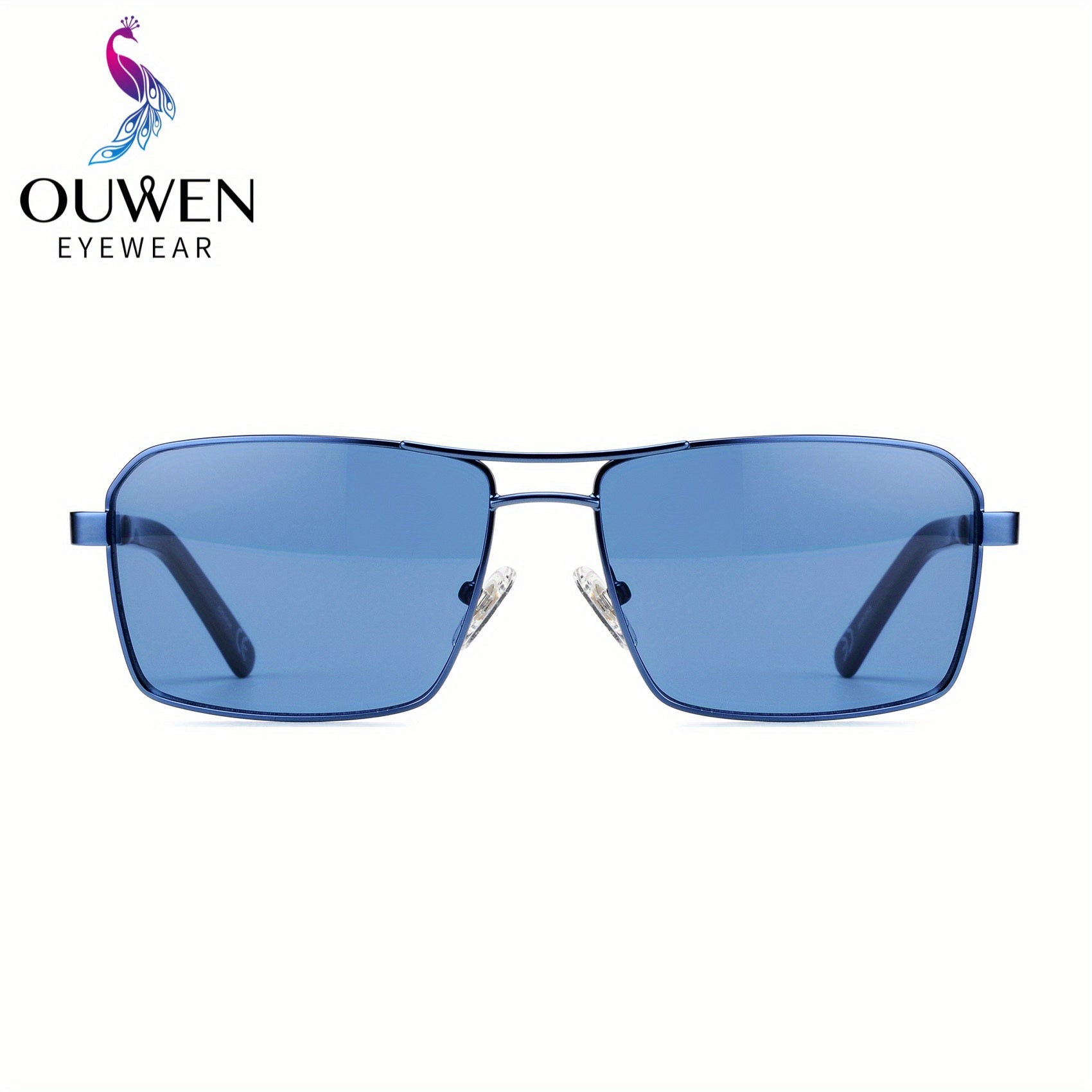 VIVIENFANG Retro Square Frame Aviator Sunglasses UV Protection