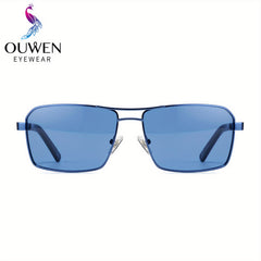 VIVIENFANG Retro Square Frame Aviator Sunglasses UV Protection