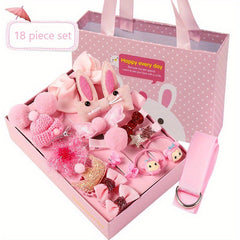 18pcs Baby Girls Hair Accessories Set for Birthday Holiday Gift