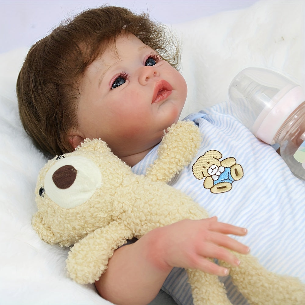 18-Inch Realistic Soft Body Reborn Baby Doll for Kids - Christmas Gift