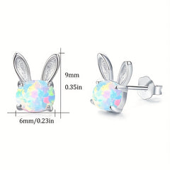 Girl's Rabbit Earrings Fashionable Earrings Accessories