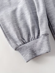 Girls Hoodie Jumpsuit with Elastic Waist - Kids Casual Summer Outfit