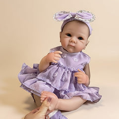 Realistic 20-Inch Vinyl Girl Reborn Doll Handcrafted Birthday Gift